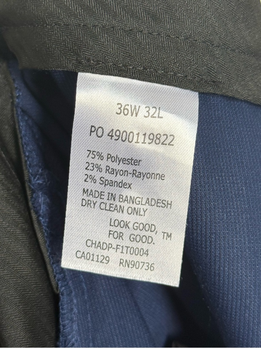Navy Blue Men's Suit Blazer + Pants - Picture 7 of 7